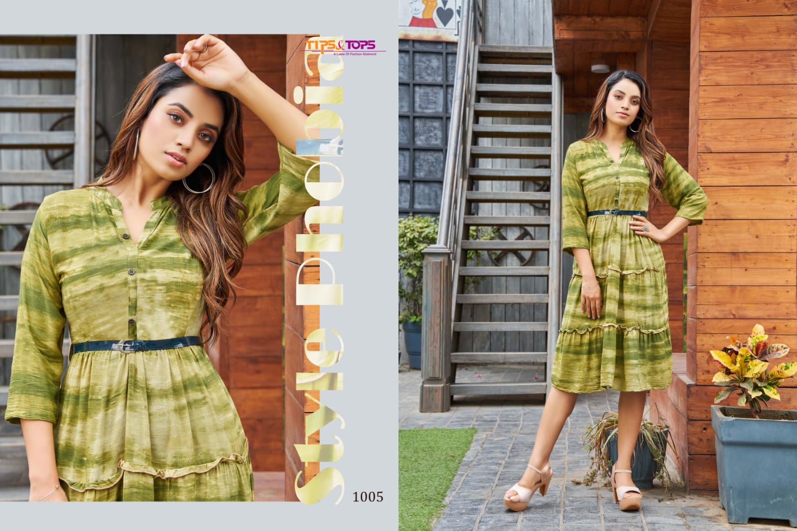 TIPS TOPS COLORS Fancy Printed Rayon Designer Ethnic Wear Kurti Collection